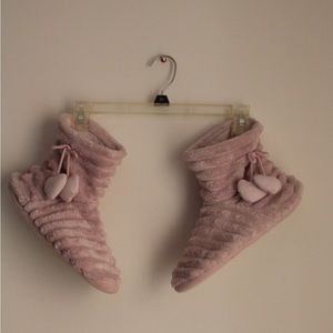 Pink Boot Slippers